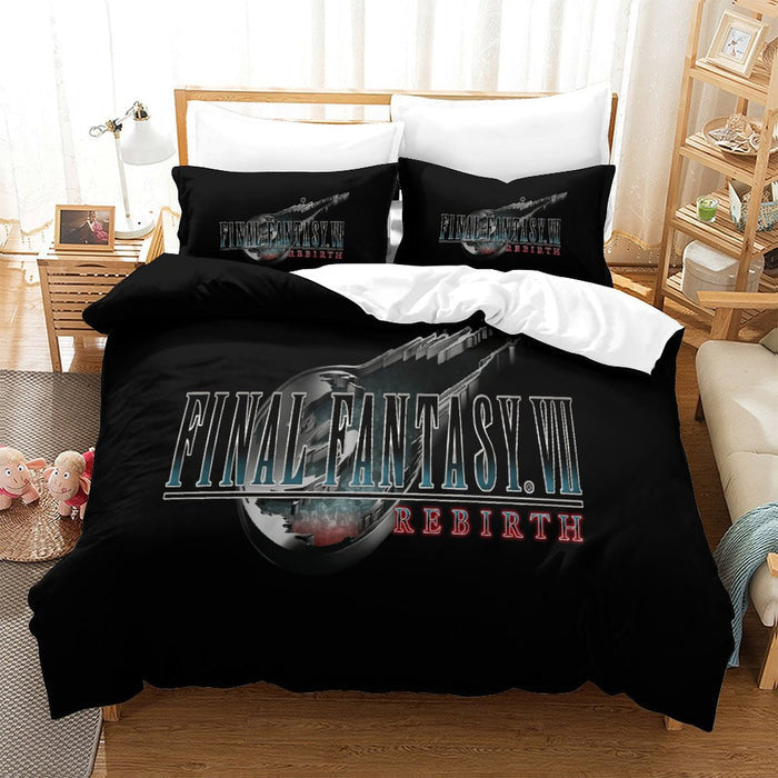 Final Fantasy Bedding Set Pattern Quilt Cover Without Filler