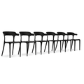 Finn Dining Chairs - Set of 6 - Black