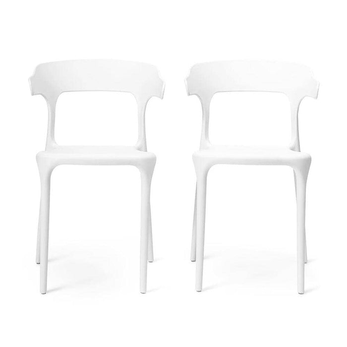 Finn dining chairs - set of 4 - white