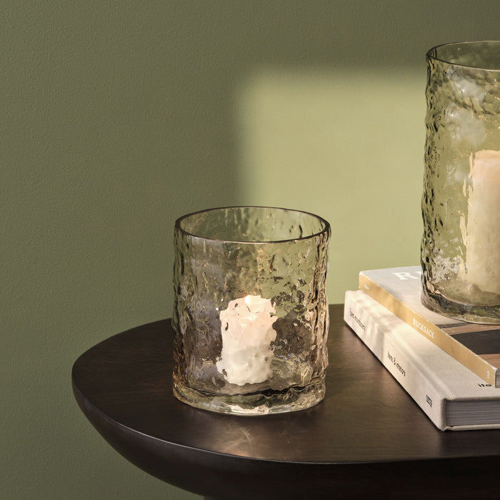 Fiorana 13cm Glass Hurricane - Driftwood - Laura James