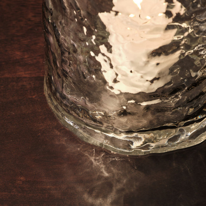 Fiorana Glass Hurricane - Set of 2 - Driftwood - Laura James