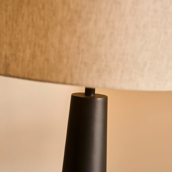 Foxcote Black Metal Floor Lamp Base - 129cm - Laura James
