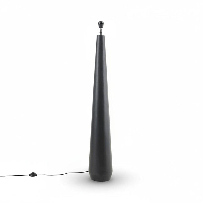Foxcote Black Metal Floor Lamp Base - 129cm - Laura James