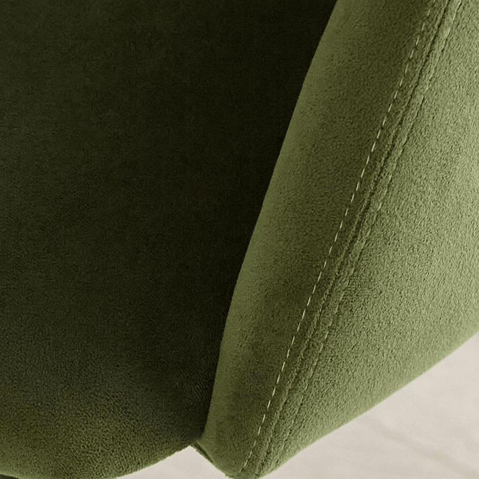 Freya Fern Green Armchairs - Set of 2 - Pale Oak Legs - Laura James