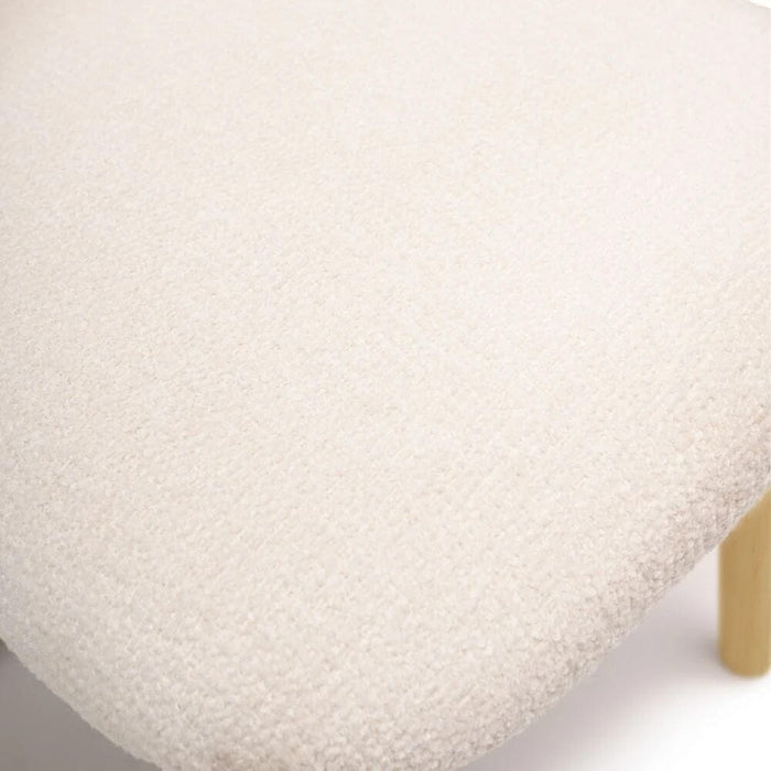 Freya Light Beige Dining Chairs - Set of 2 - Pale Oak Legs - Laura James