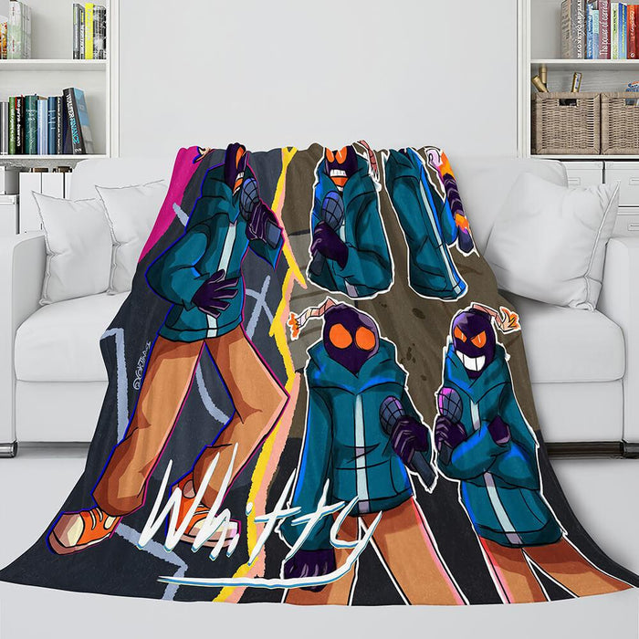 Friday Night Funkin FNF Whitty Flannel Fleece Blanket - EBuycos
