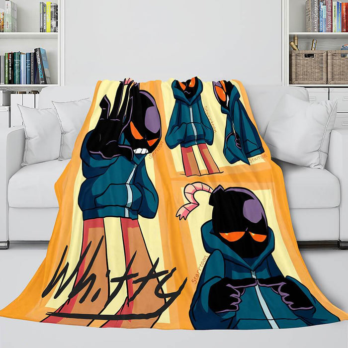 Friday Night Funkin FNF Whitty Flannel Fleece Blanket - EBuycos
