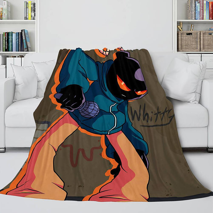 Friday Night Funkin FNF Whitty Flannel Fleece Blanket - EBuycos