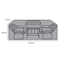 Wick rattan sofa set garden furniture cover