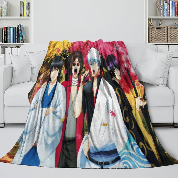 Gintama Blanket Flannel Fleece Throw Room Decoration