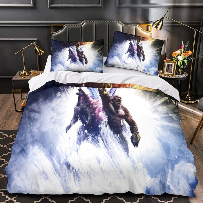 Godzilla X Kong The New Empire Bedding Set Duvet Cover Without Filler