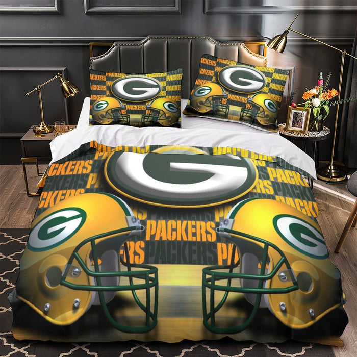 Green Bay Packers Bedding Set Duvet Cover Without Filler