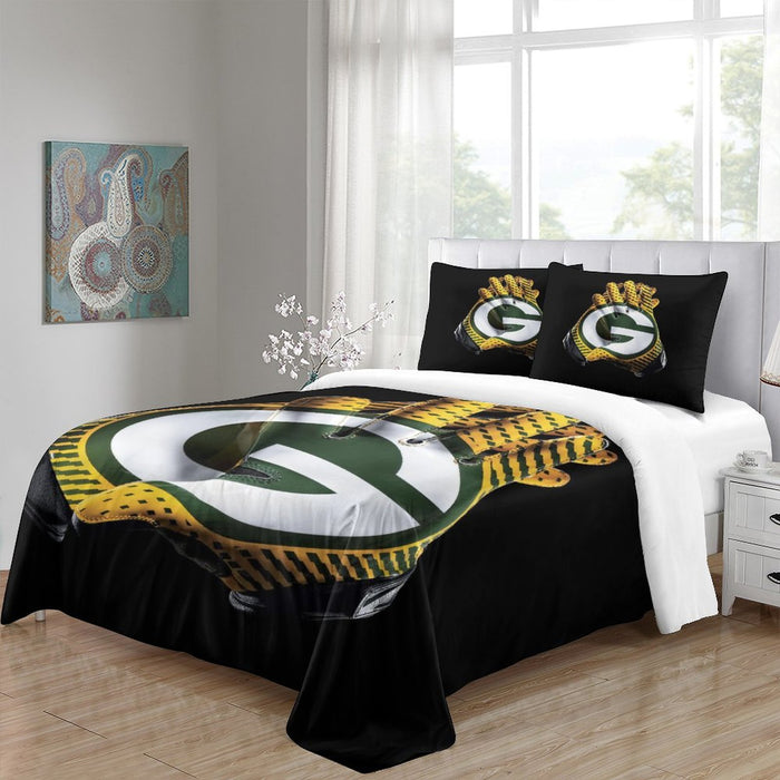 Green Bay Packers Bedding Set Duvet Cover Without Filler