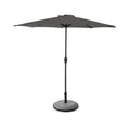 Grey Parasol - 2.7m Round & Grey Base with a Border