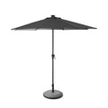 Grey Parasol - 3m Round & Grey Base with a Border