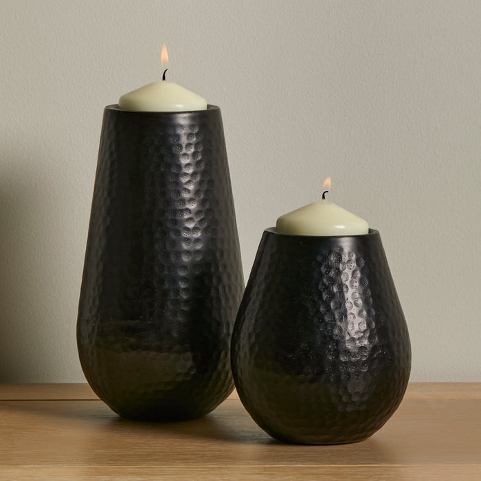 Hale 13.5cm Metal Candle Holder - Black Bronze