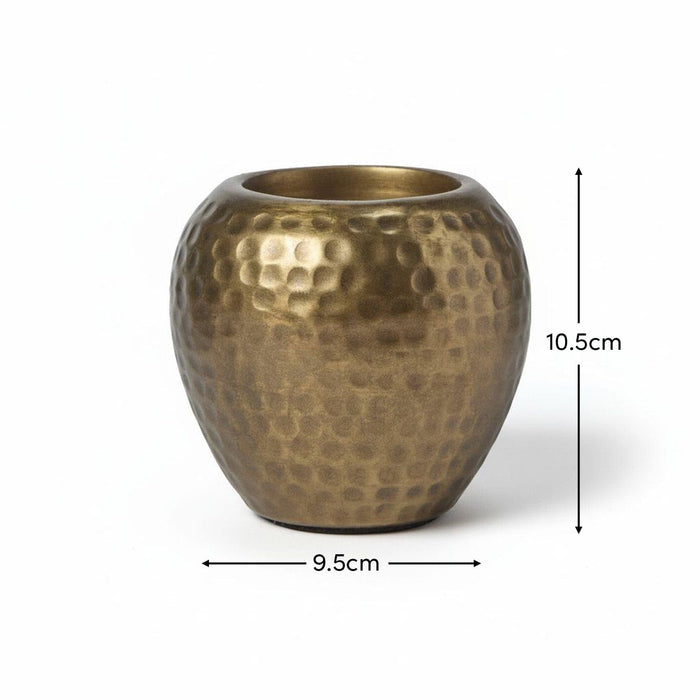 Hale Metal Candle Holder - Gold - Laura James
