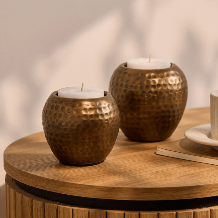 Hale Metal Candle Holder Set - Gold