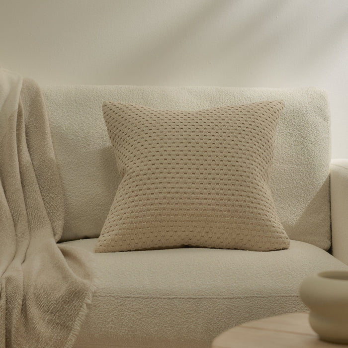 Halford 45 x 45cm Cotton Cushion Cover - Natural - Laura James
