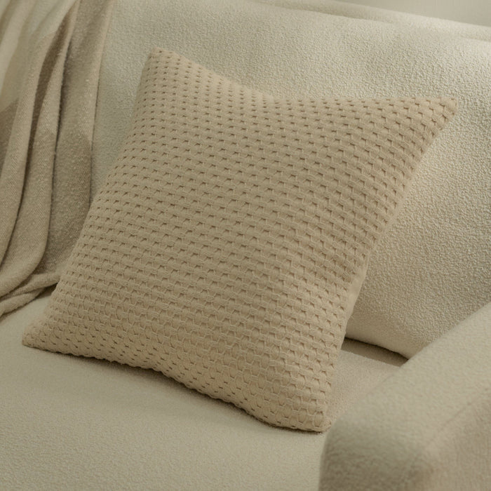 Halford 45 x 45cm Cotton Cushion Cover - Natural - Laura James