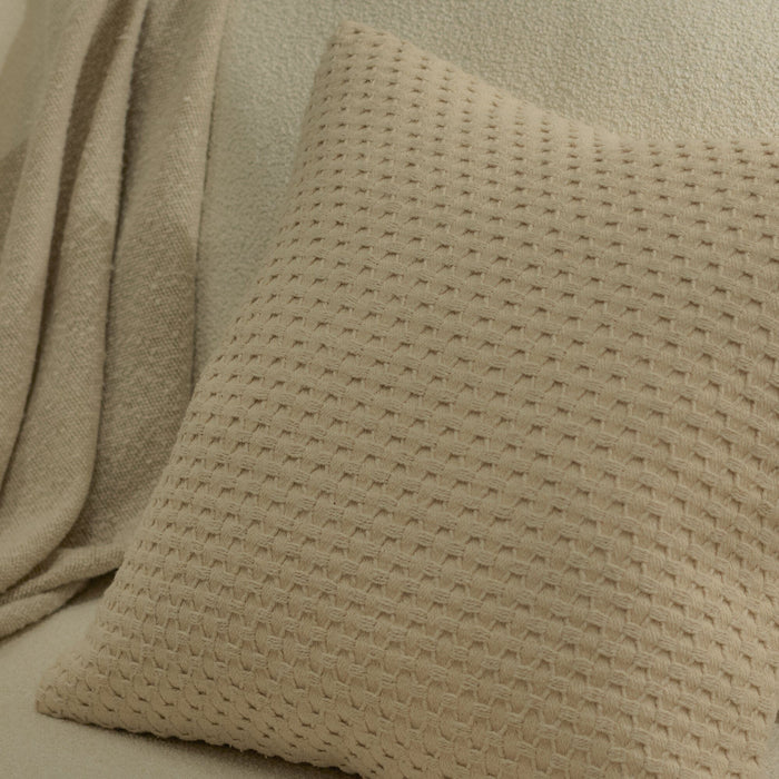 Halford 45 x 45cm Cotton Cushion Cover - Natural - Laura James