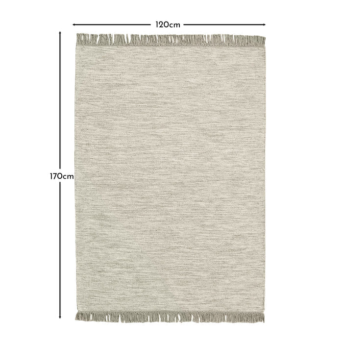 Hanbury Wool/Cotton Rug - Clay & Natural - 120 x 170cm