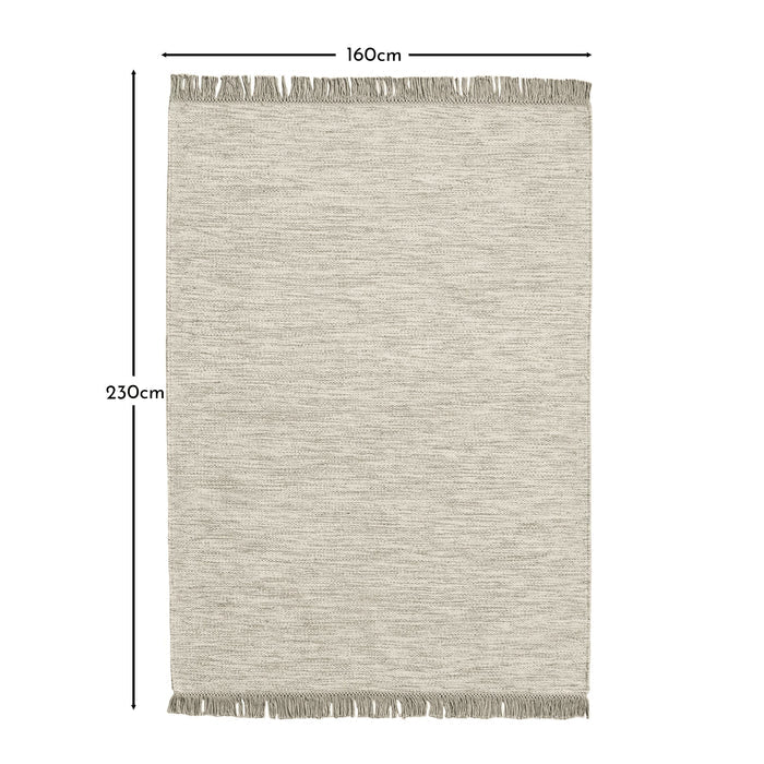 Hanbury Wool/Cotton Rug - Clay & Natural - 160 x 230cm