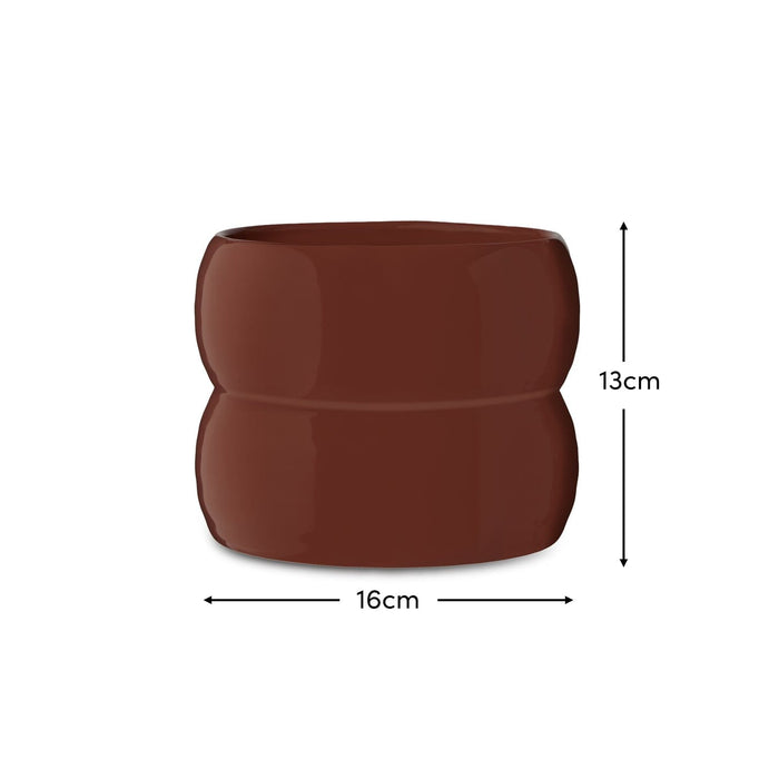 Harlesden 13cm Plant Pot - Paprika DIMS - Laura James