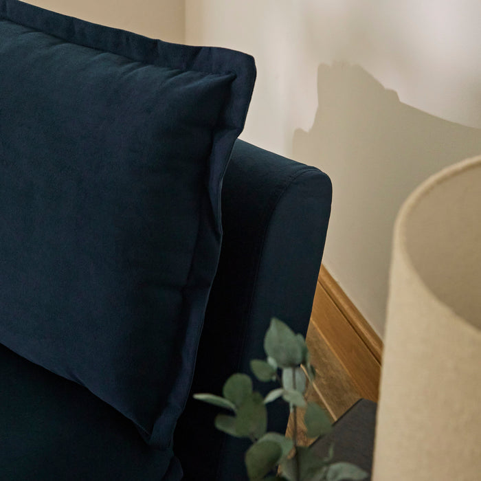 Harlow Single Sofa Bed - Ink Velvet - Laura James