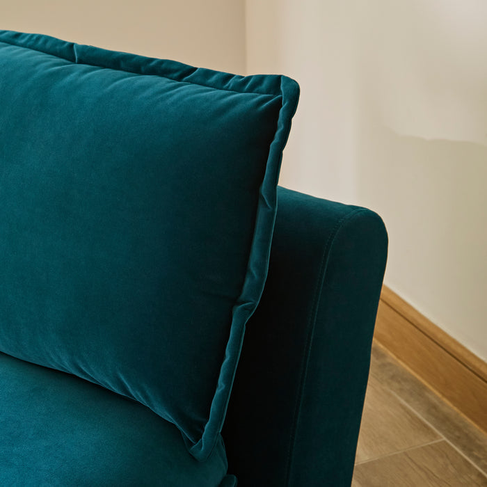 Harlow Single Sofa Bed - Soft Teal - Laura James