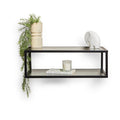 Harris Black Metal Industrial Shelf Bookcase - Laura James