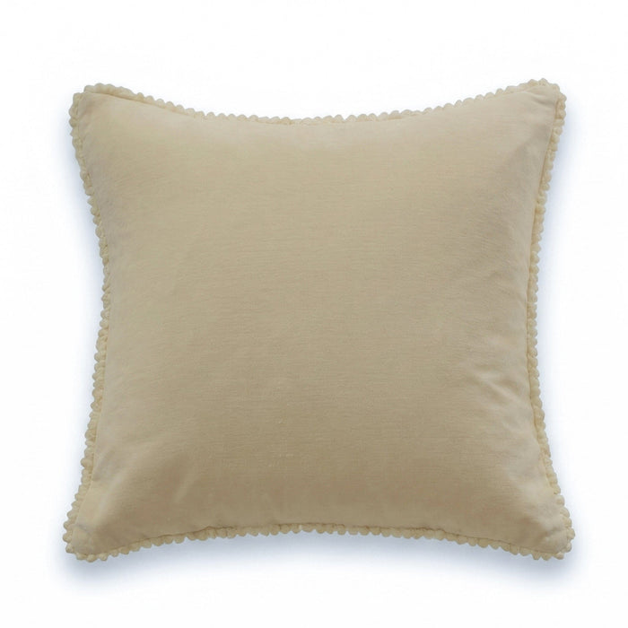 Hayes 45 x 45cm Velvet Cushion Cover - Clay Fringed - Laura James