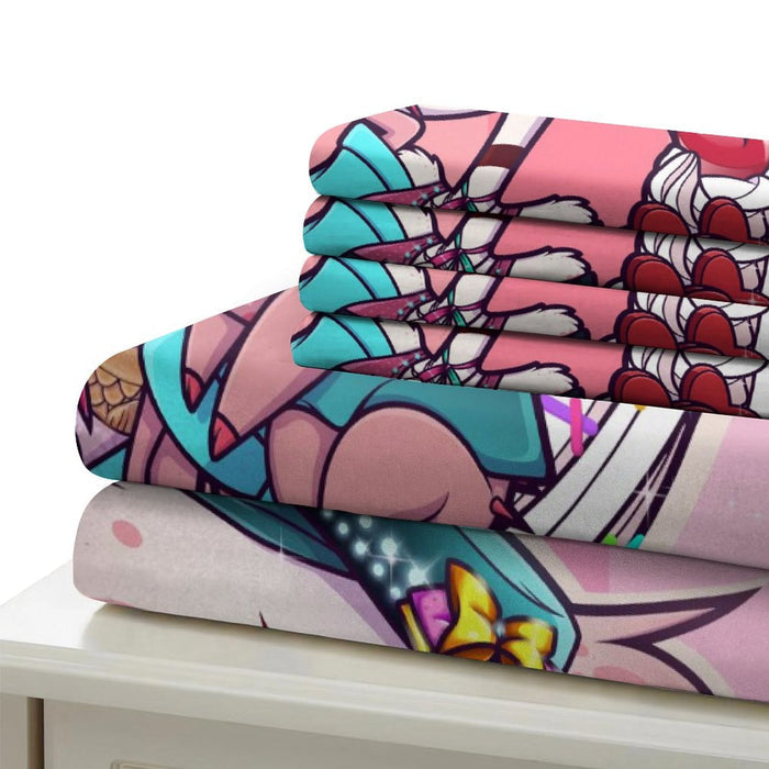 Hazbin Hotel Bedding Set Duvet Cover Without Filler