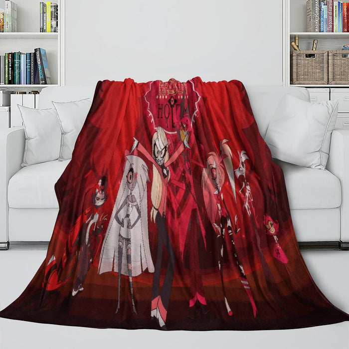 Hazbin Hotel Blanket Flannel Fleece Throw Room Decoration