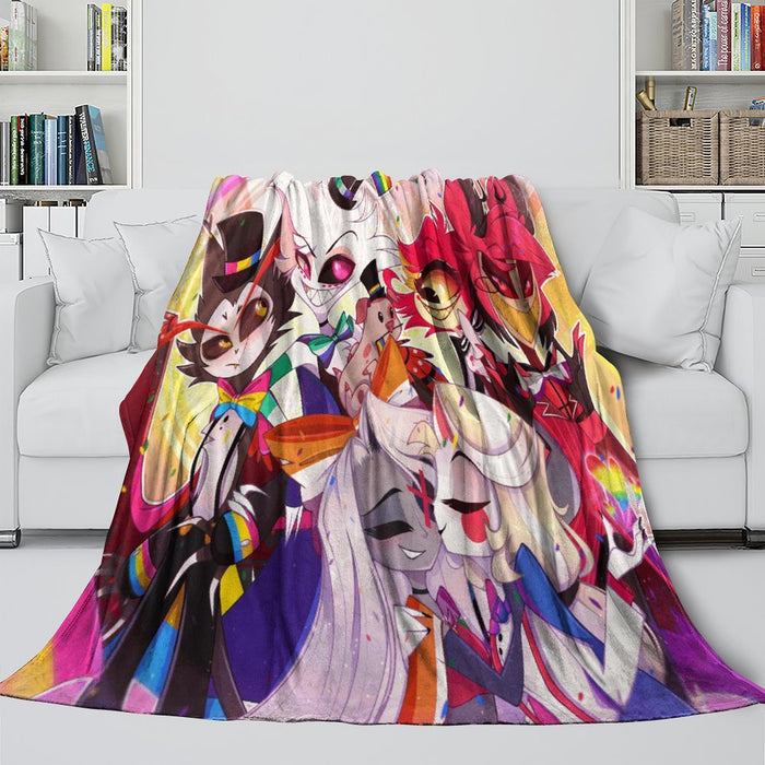 Hazbin Hotel Blanket Flannel Fleece Throw Room Decoration