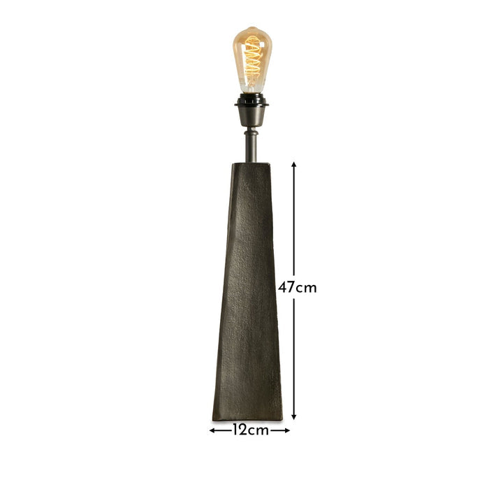 Helland Bronze 47cm Metal Lamp Base - Laura James