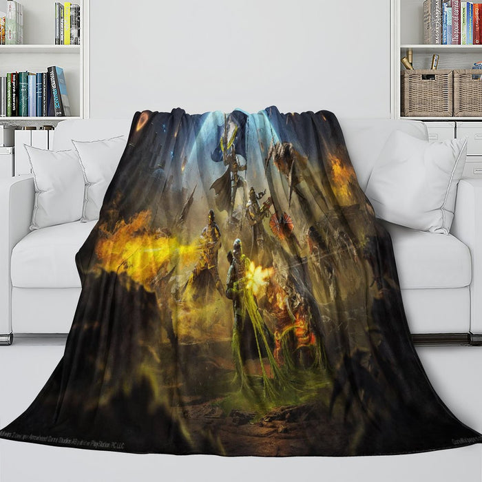 Helldivers 2 Blanket Flannel Fleece Throw Room Decoration