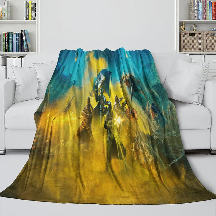 Helldivers 2 Blanket Flannel Fleece Throw Room Decoration