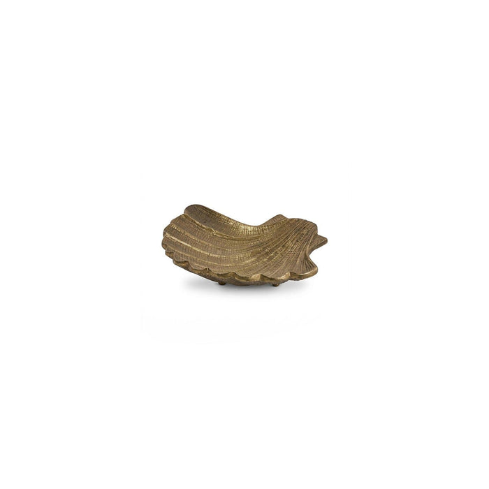 Herne 24cm Metal Shell Dish - Gold - Laura James