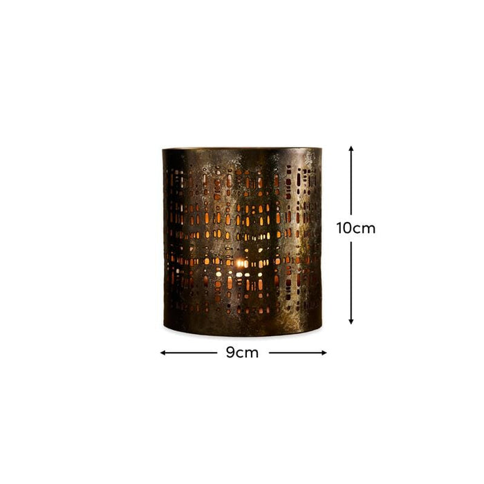 Herriard 10cm Metal Lantern - Gold - Laura James