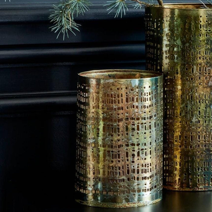 Herriard 14.5cm Metal Lantern - Gold