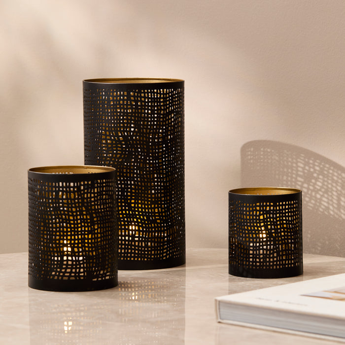 Herriard 22.5cm Metal Lantern - Bronze - Laura James