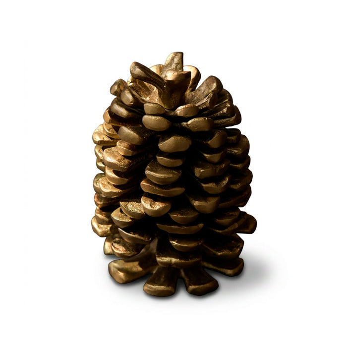 Hidcote 20cm Pinecone Ornament - Patina Gold - Laura James