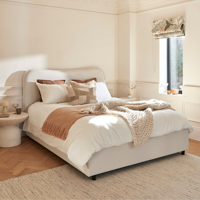 Finola Double Ottoman Bed - Ivory - Laura James