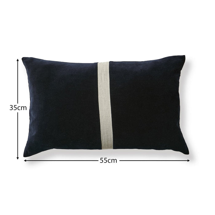 Holbeck 35x55cm Stripe Cushion Cover - Ink
