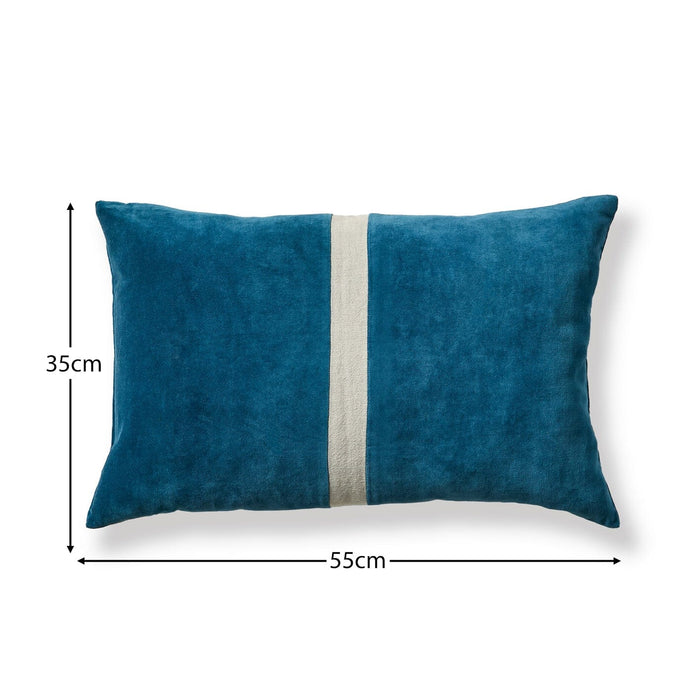 Holbeck 35x55cm Stripe Cushion Cover - Teal