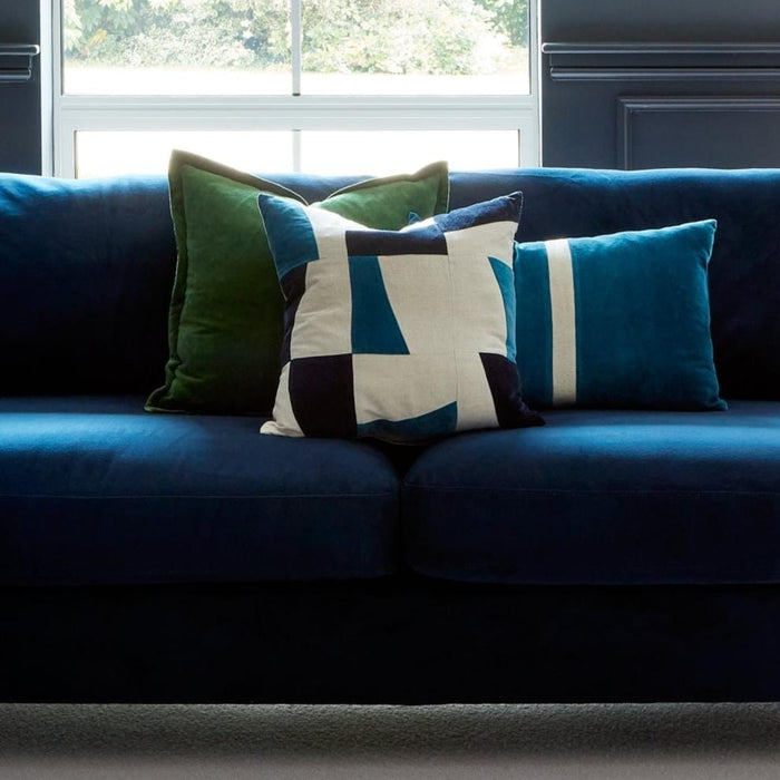 Holbeck 45 x 45cm Abstract Cushion Cover - Teal
