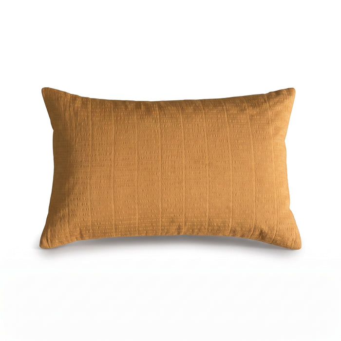 Holbeton 35x55cm Cushion Cover - Amber Yellow Geometric - Laura James