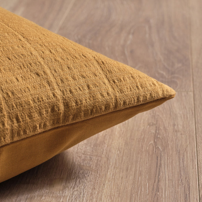 Holbeton 45x45cm Cushion Cover - Amber Yellow Geometric - Laura James