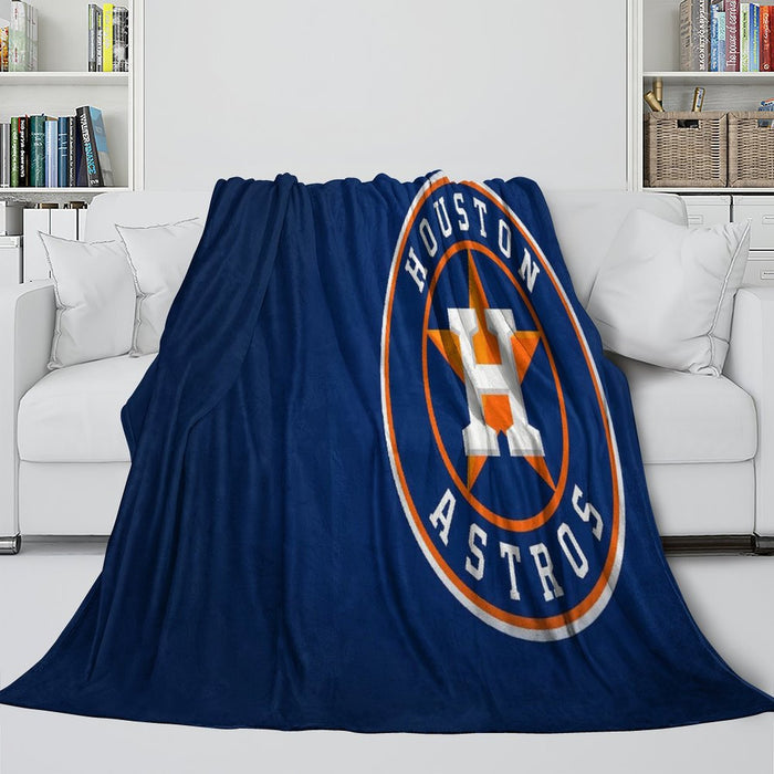 Houston Astros Blanket Flannel Throw Room Decoration